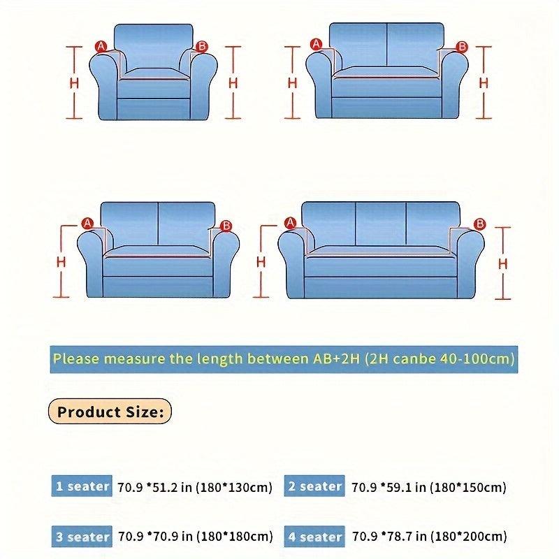 Chenille Fabric Sofa Cover - Soft, Non-Slip, Universal Protector