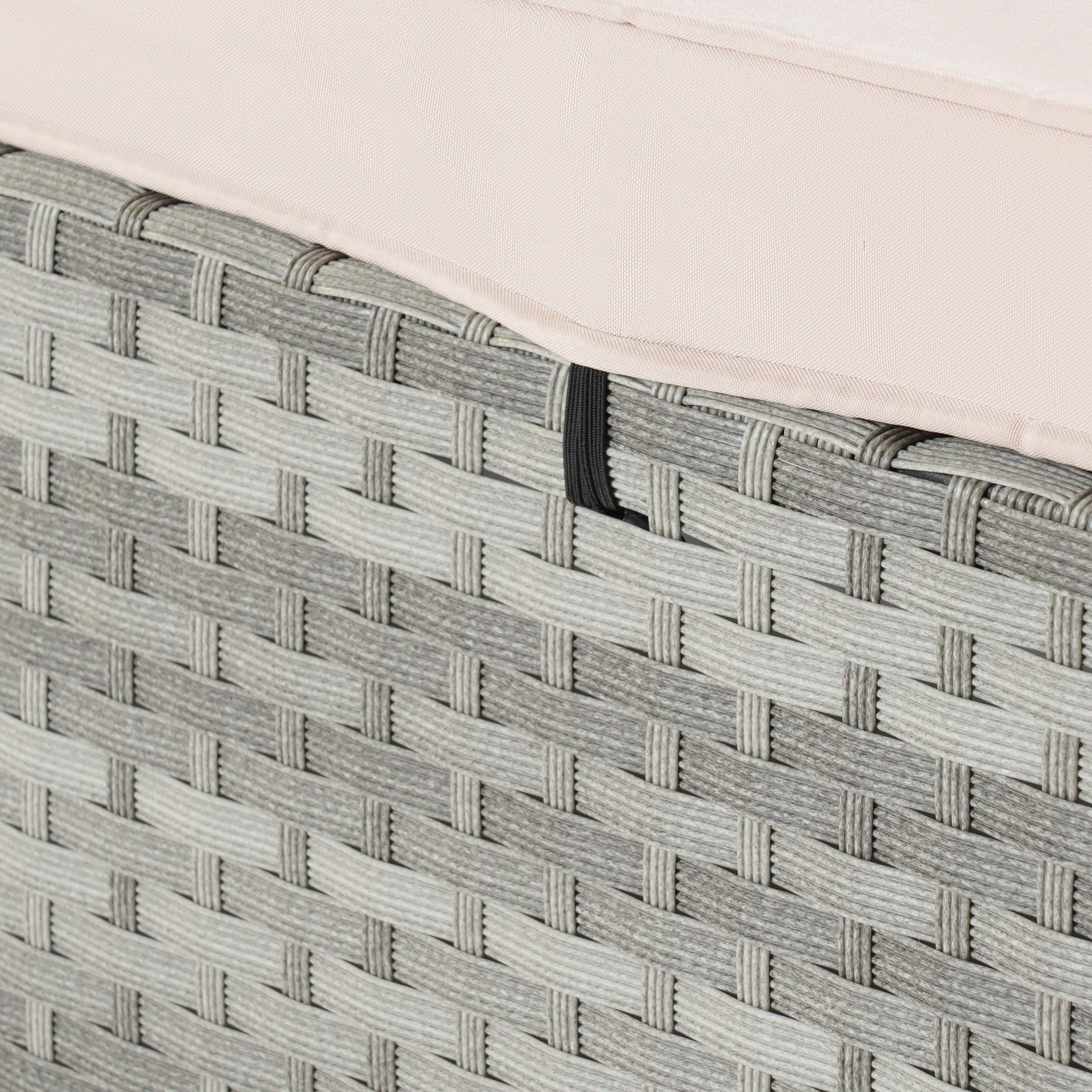 OUTDOOR  SOFA  PE RATTAN FURNITURE  DECK CHAIR GRAY RATTAN