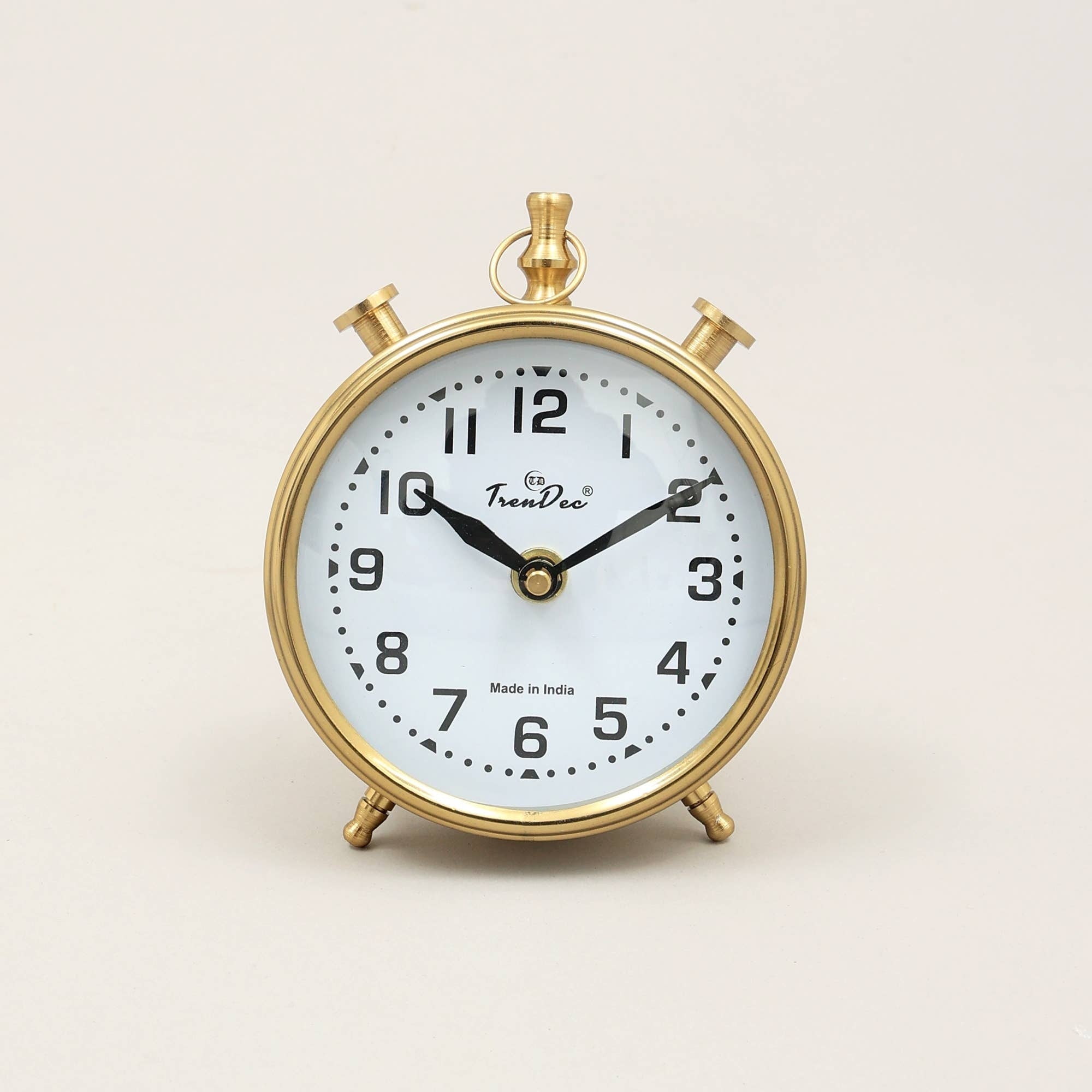 Decorative Desk Clock in Silver Color -Aluminium Table Clock