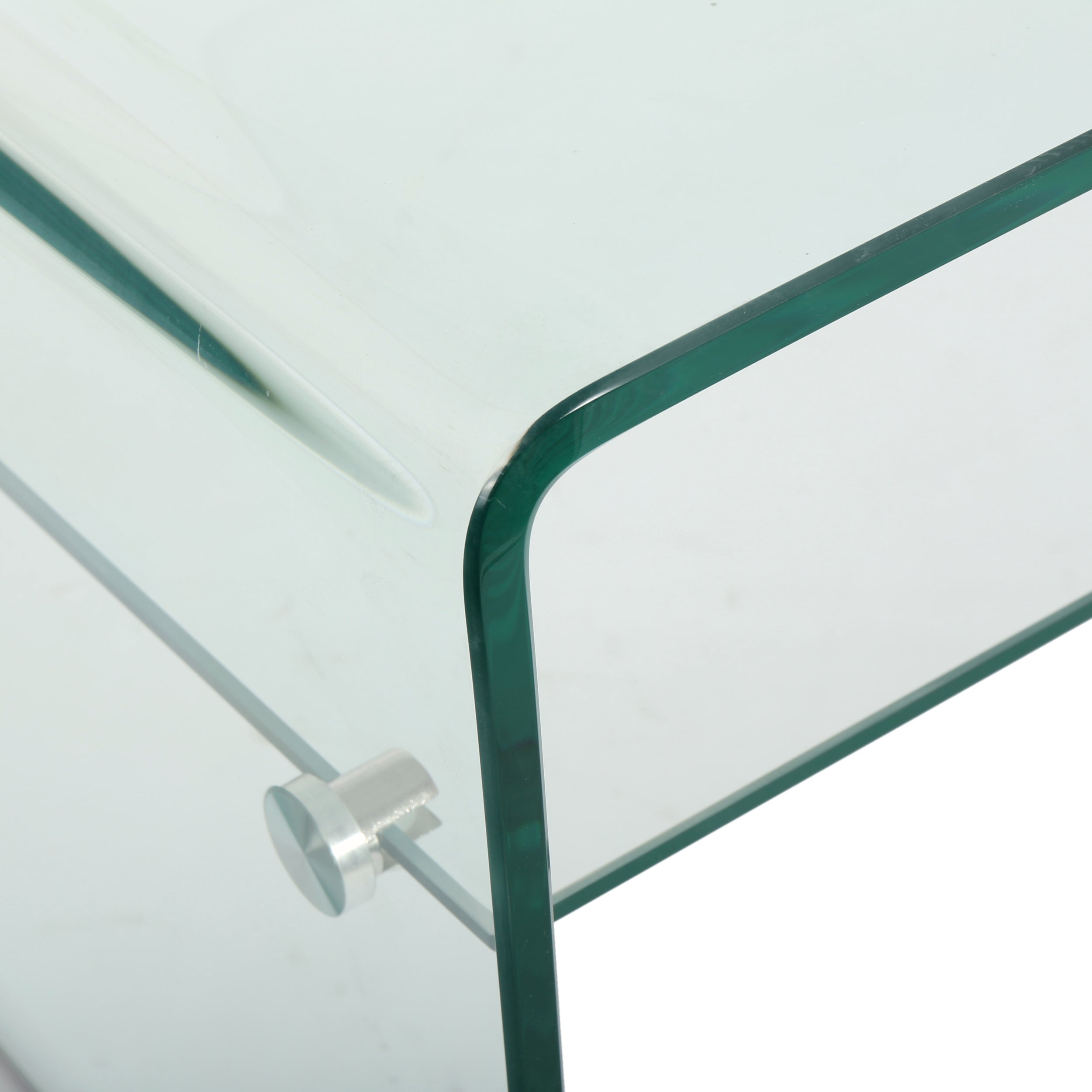 COFFEE TABLE 12MM TEMPERED BENT GLASS ,8MM SHELF GLASS