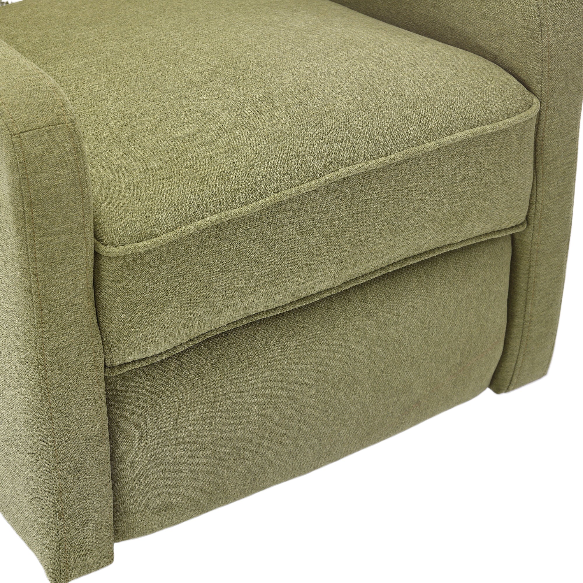 COOLMORE Rocking Recliner Chair,360 Degree Swivel Nursery Rocking Chair,Glider Chair,Modern Small Rocking Swivel Recliner Chair for Bedroom,Living Room Chair Home Theater Seat (Ovive Green)