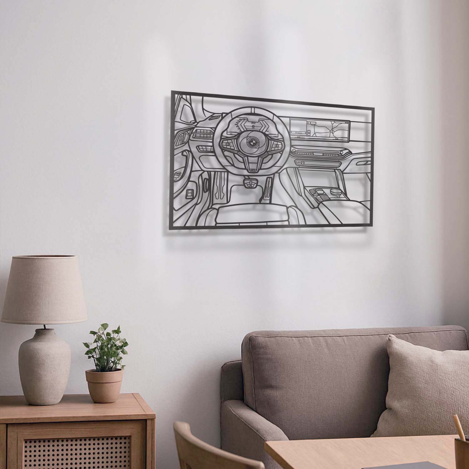 M4 Driver's Cockpit Metal Frame Wall Art - MT1463