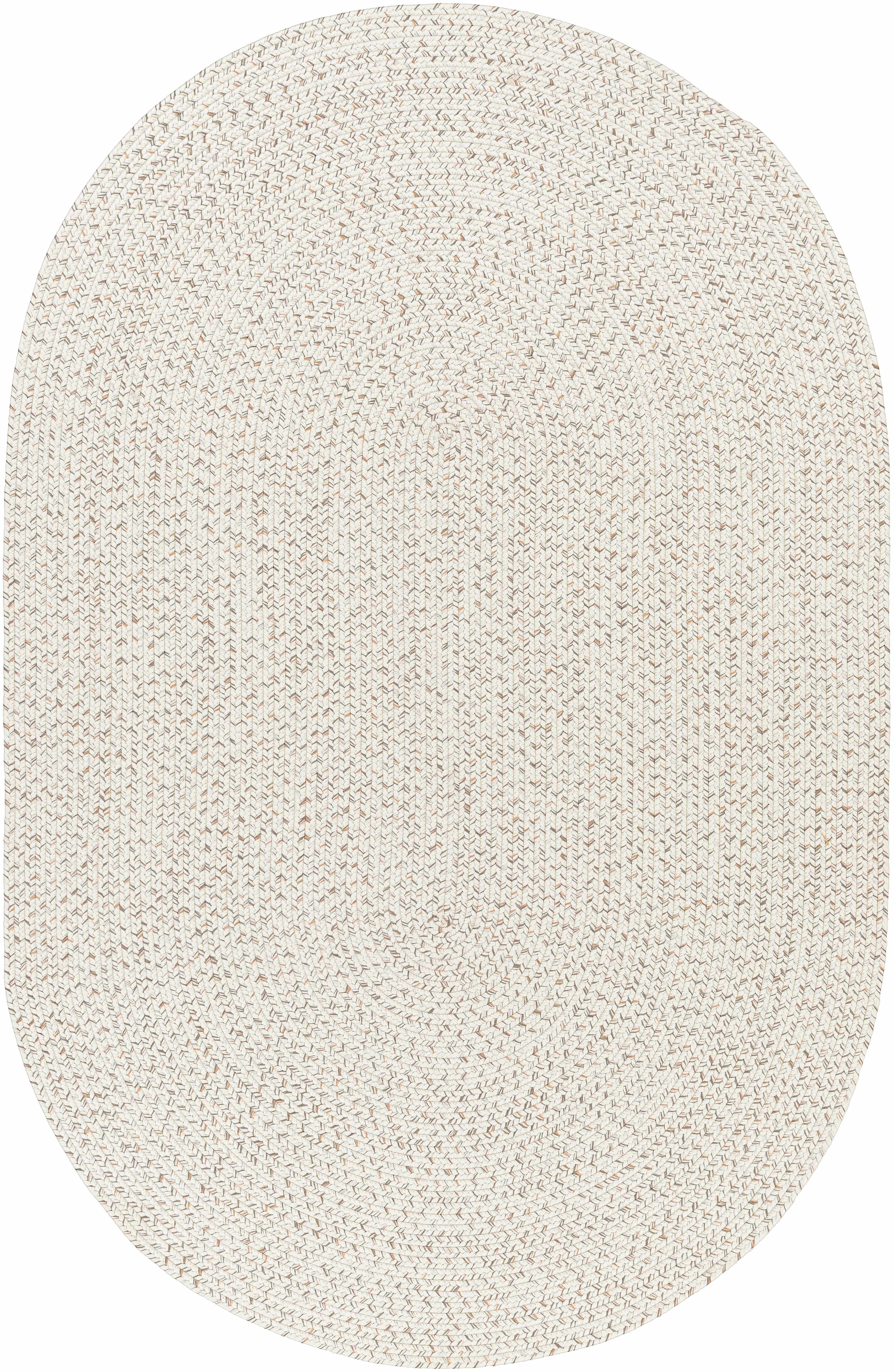 Beige Braided Faux Jute Rug