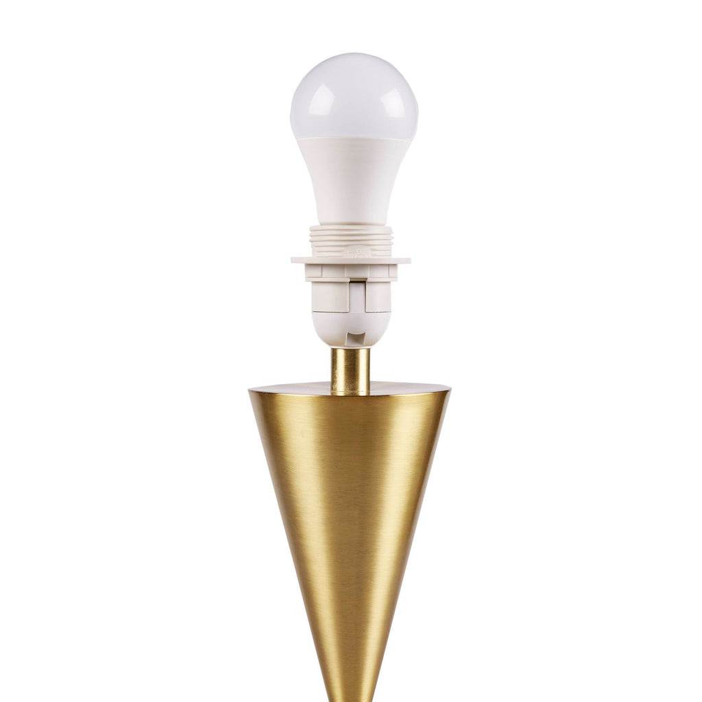 Gold Hourglass Metal Table Lamp Gold See below