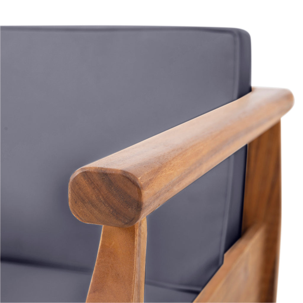 ASTON Outdoor 4 Seater Chat Set with Cushions_LOVESEAT & COFFEE TABLE &CLUB CHAIR