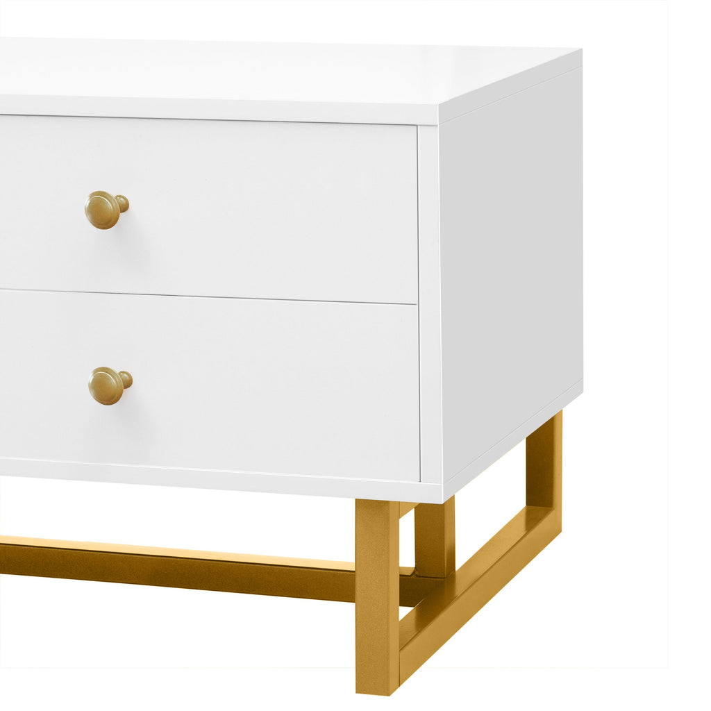 U-Can TV Stand for 65+ Inch TV, Entertainment Center TV Media Console Table, Modern TV Stand with Storage, TV Console Cabinet Furniture for Living Room(OLD SKU: WF530740AAK)