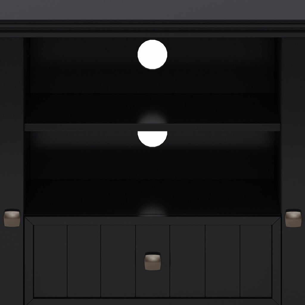 Acadian - Tall TV Media Stand - Black