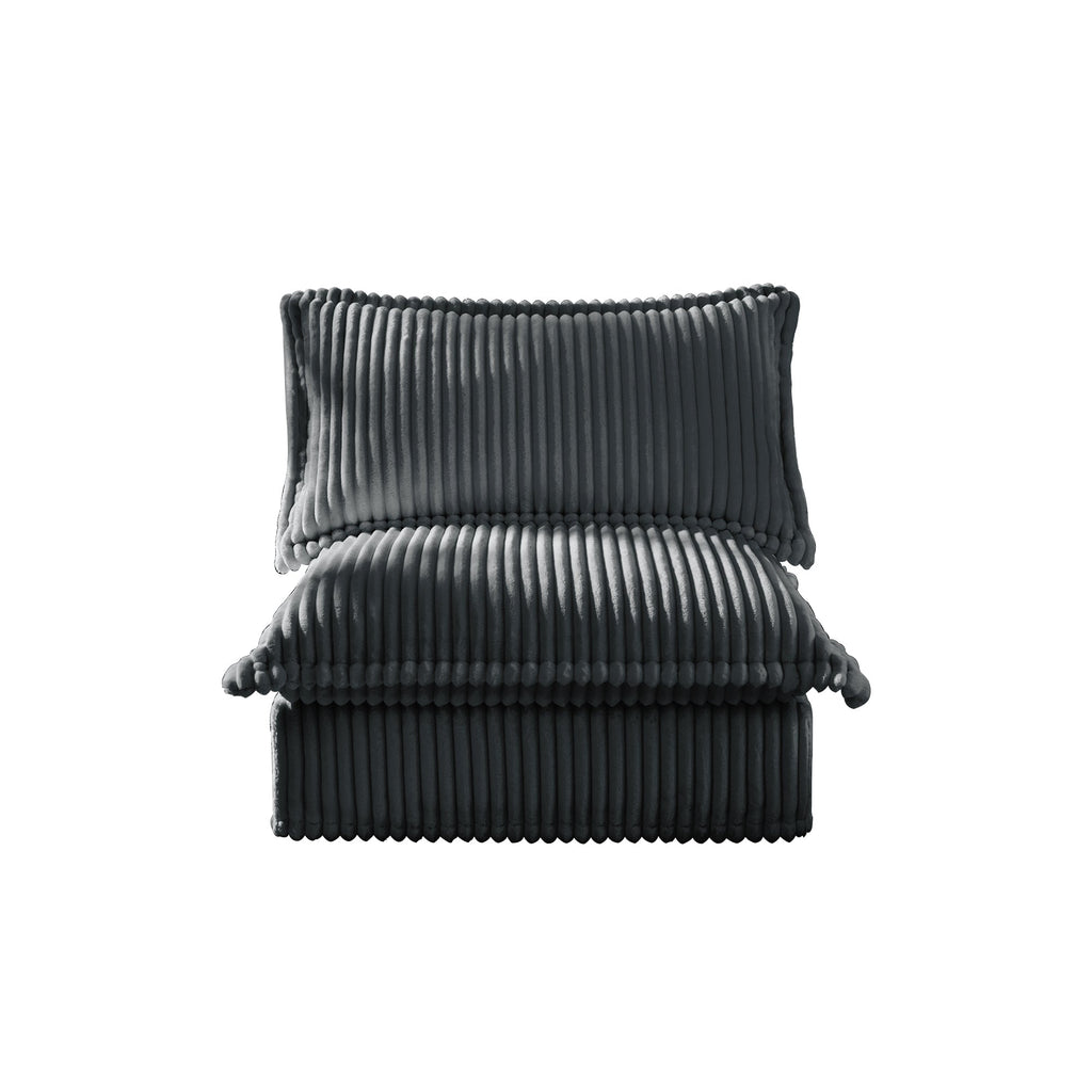Koala Armless Sofa - Grey