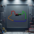Las Vegas Circuit Metal Neon Race Track - MTN0136