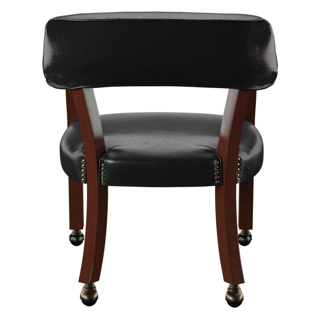 Tournament - Arm Chair With Casters - Medium Cherry