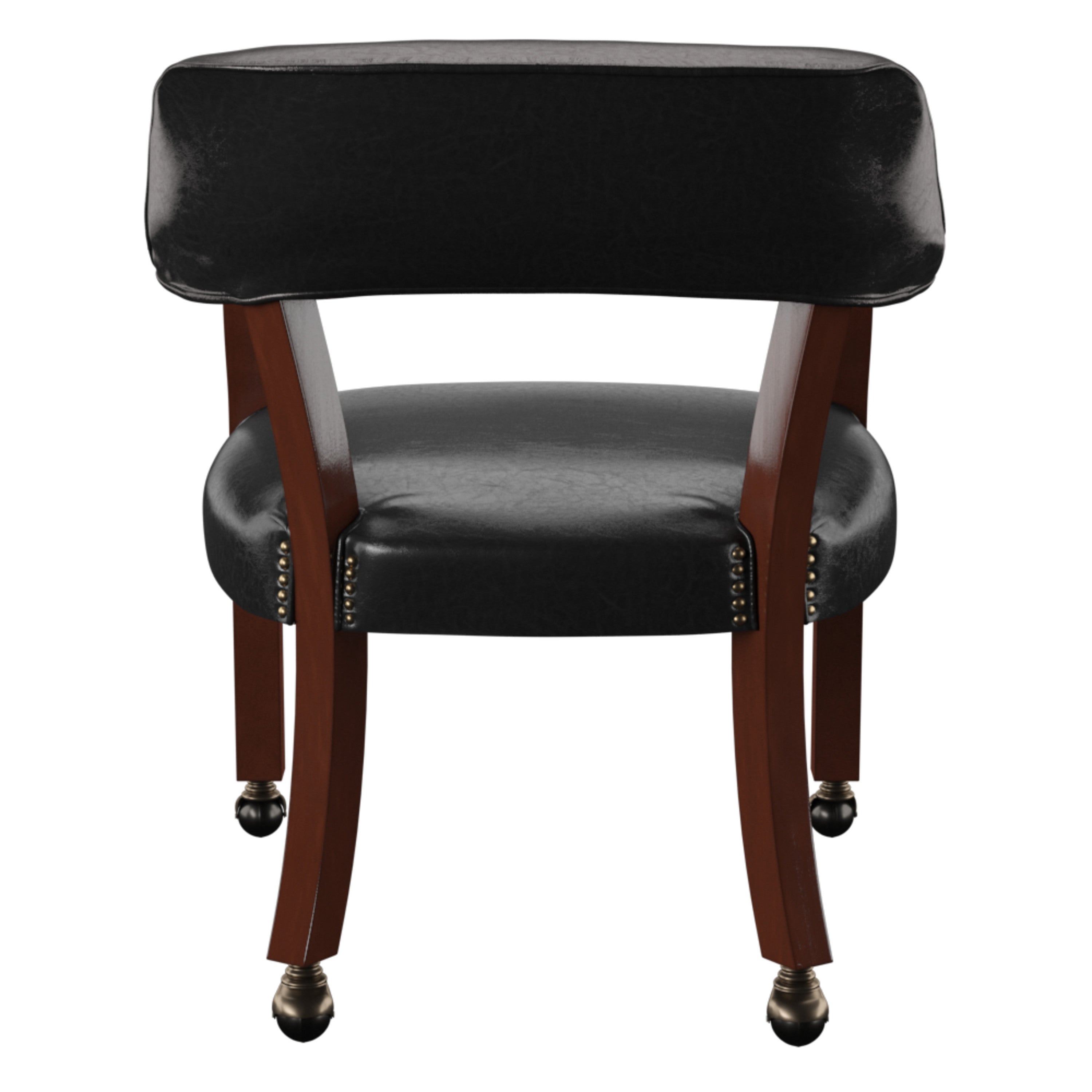Tournament - Arm Chair With Casters - Medium Cherry