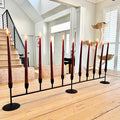 Matte Black 11-Taper Candle Holder