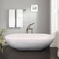 Bianco Carrara White Marble Bathtub Hand-carved from Solid Marble Block (W)30" (L)70" (H)20"