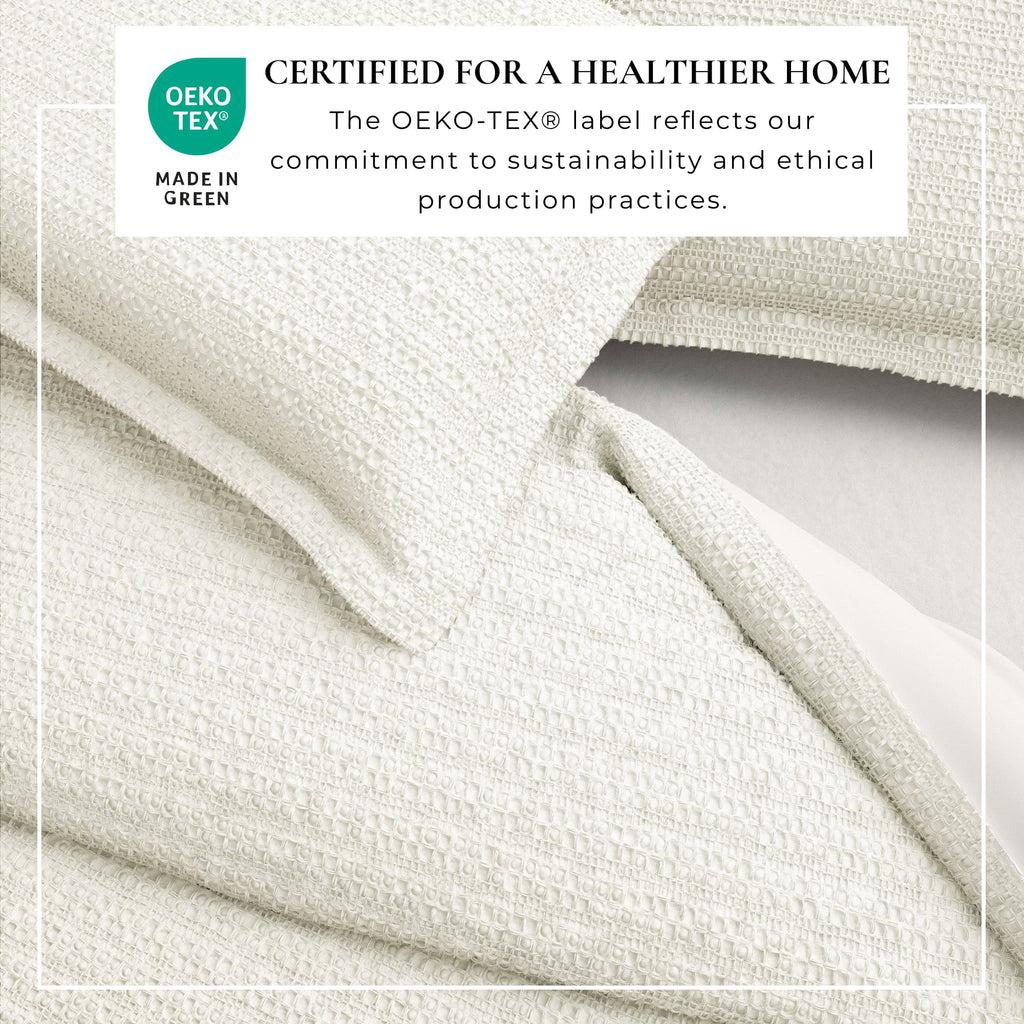 100% Cotton Honeycomb Waffle Duvet Set - Mattea Collection