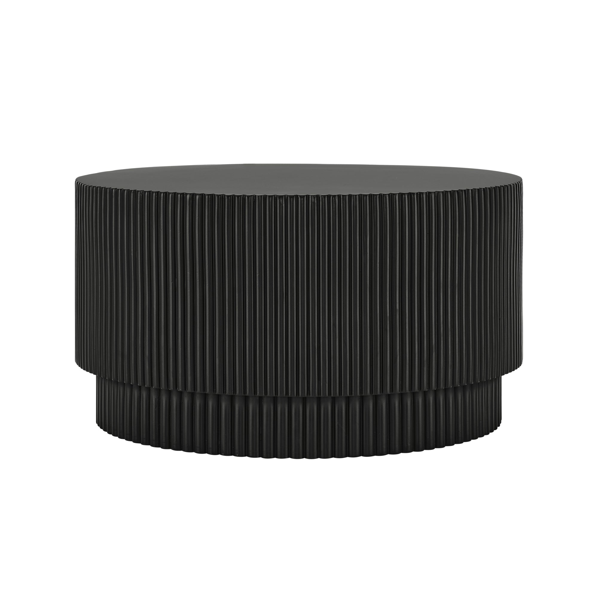 15.72-inch H-barrel coffee table, Nordic style, simple design, suitable for indoor and outdoor use, magnesium oxide material, suitable for living room, bedroom or garden sofa
