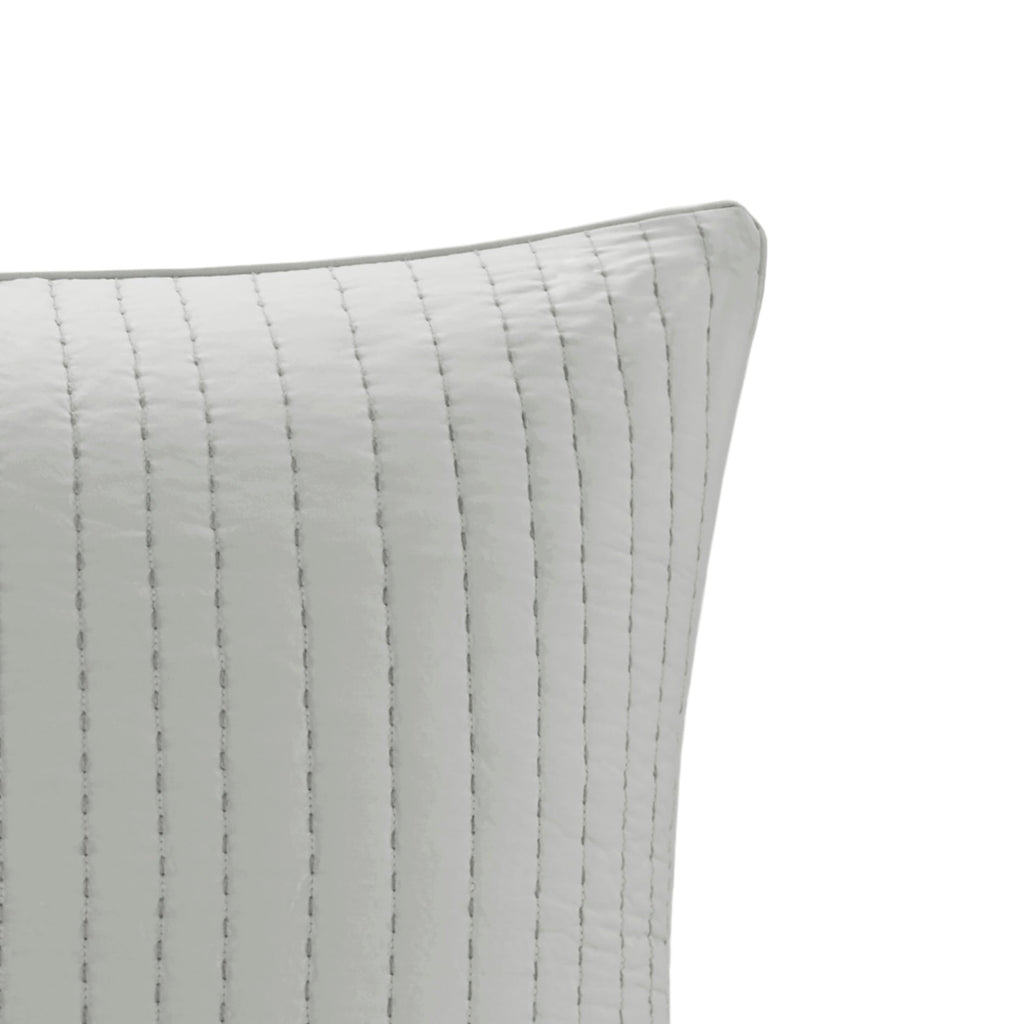 Cotton Quilted Euro Sham Grey Euro Sham