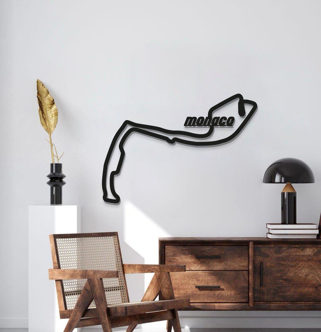 Monaco Formula 1 Metal Circuit Wall Art - MT1052
