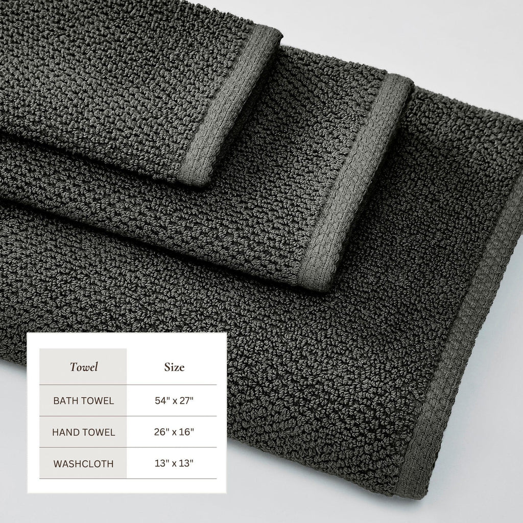 Cotton Textured Bath Towel Set - Acacia Collection