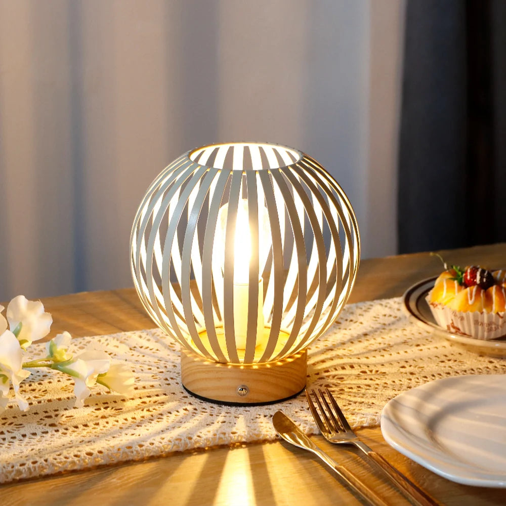  6'H Rechargeable Touch Bedside Table Lamp(Round)