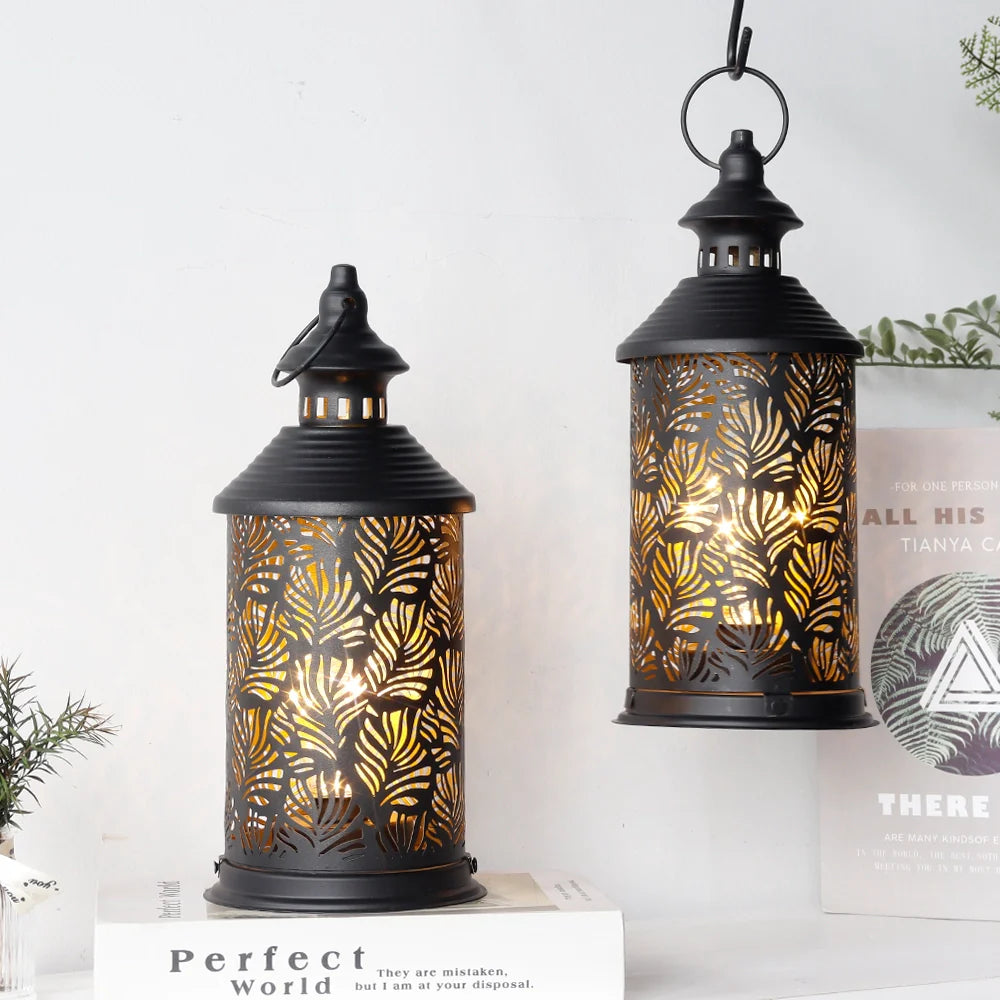  Set of 2-10.5" H Metal Table Lamps(Phoenix Tail)