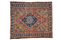 3.5x4 Vintage Heriz Square Rug
