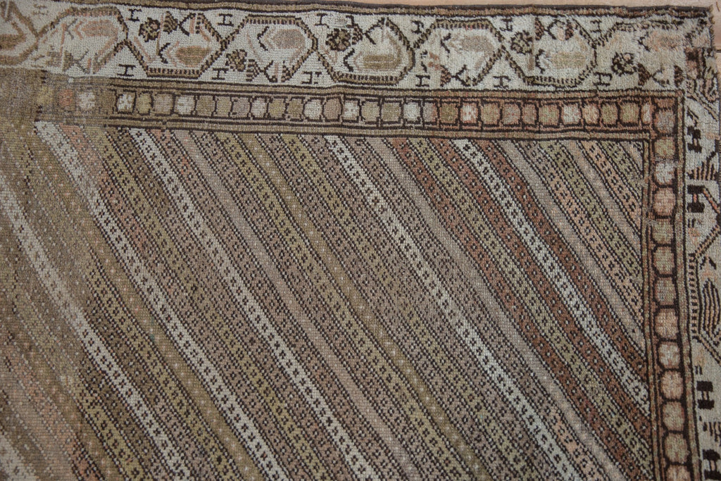 3x8.5 Vintage Distressed Hamadan Rug Runner