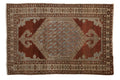 4x6 Vintage Distressed Malayer Rug