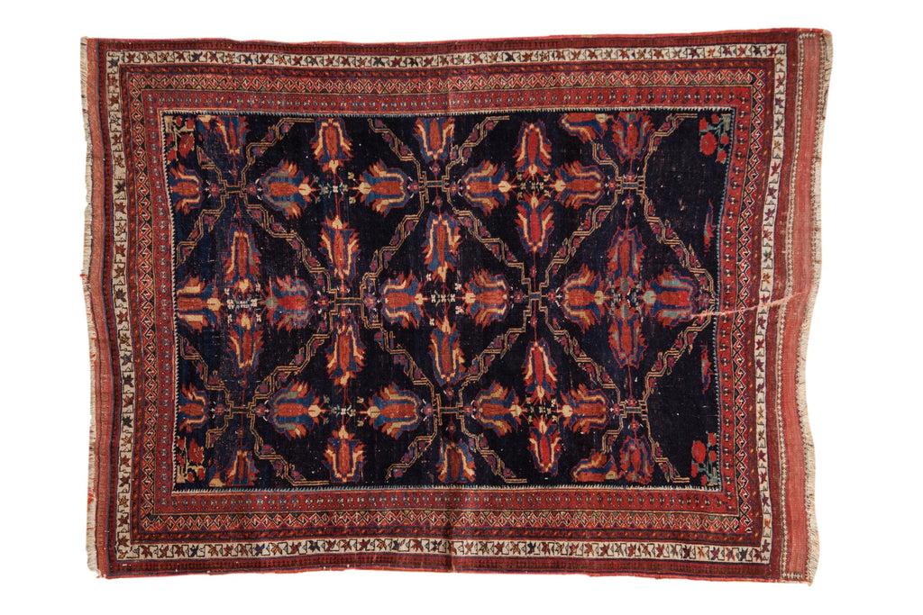 4x5.5 Antique Fine Afshar Rug