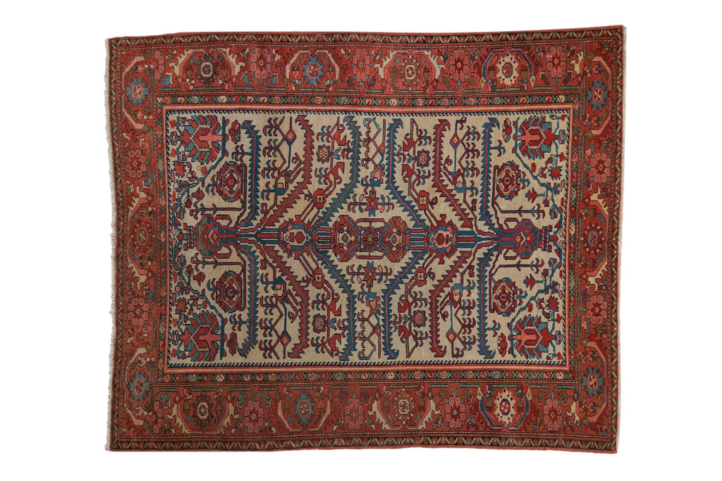 5x6 Antique Fine Malayer Square Rug