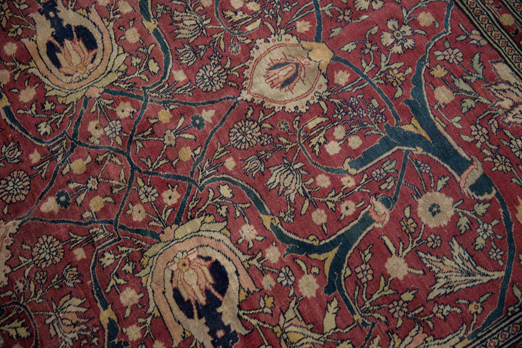 7x10.5 Antique Fine Tabriz Carpet