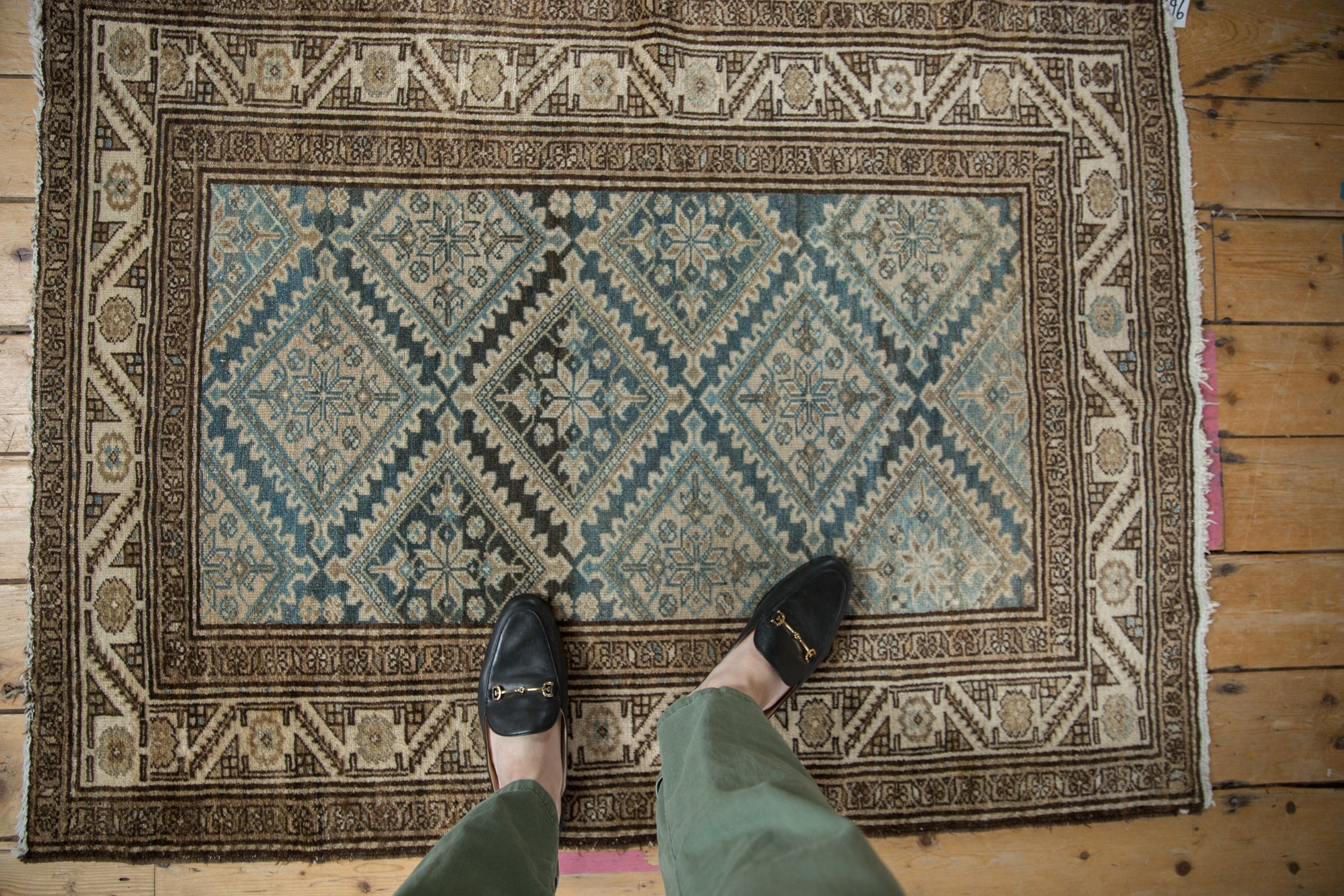 3x4.5 Vintage Fine Distressed Malayer Rug