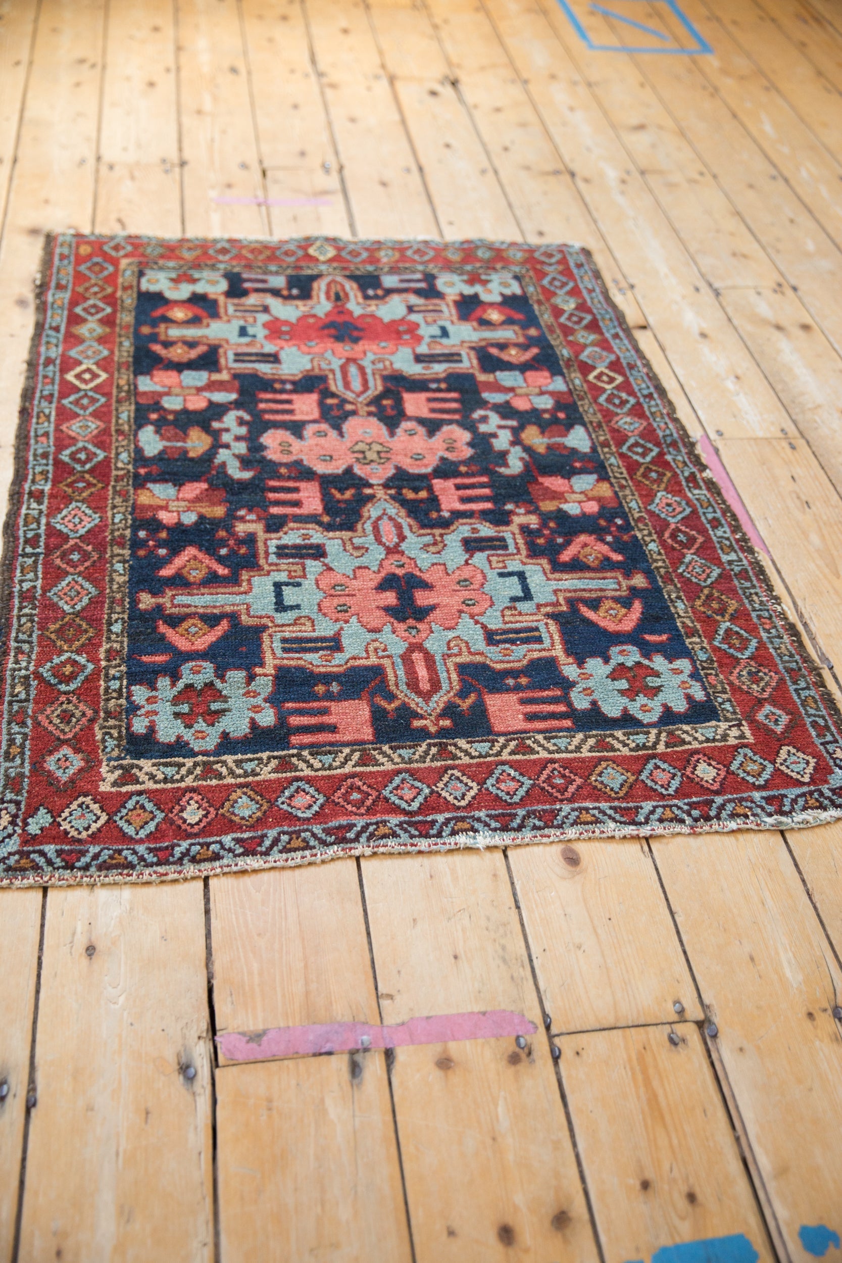 3x4 Vintage Karaja Square Rug