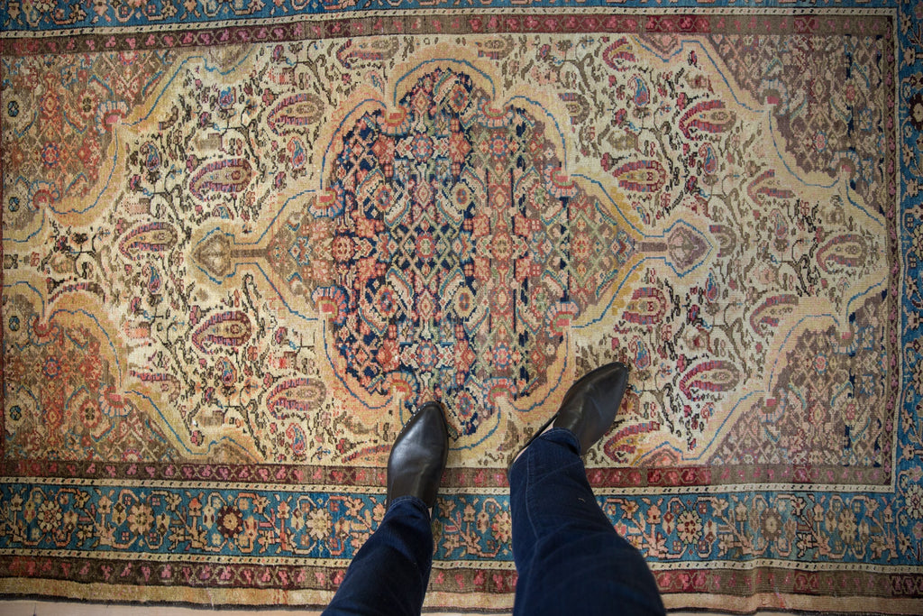 4.5x6.5 Vintage Fine Distressed Malayer Rug