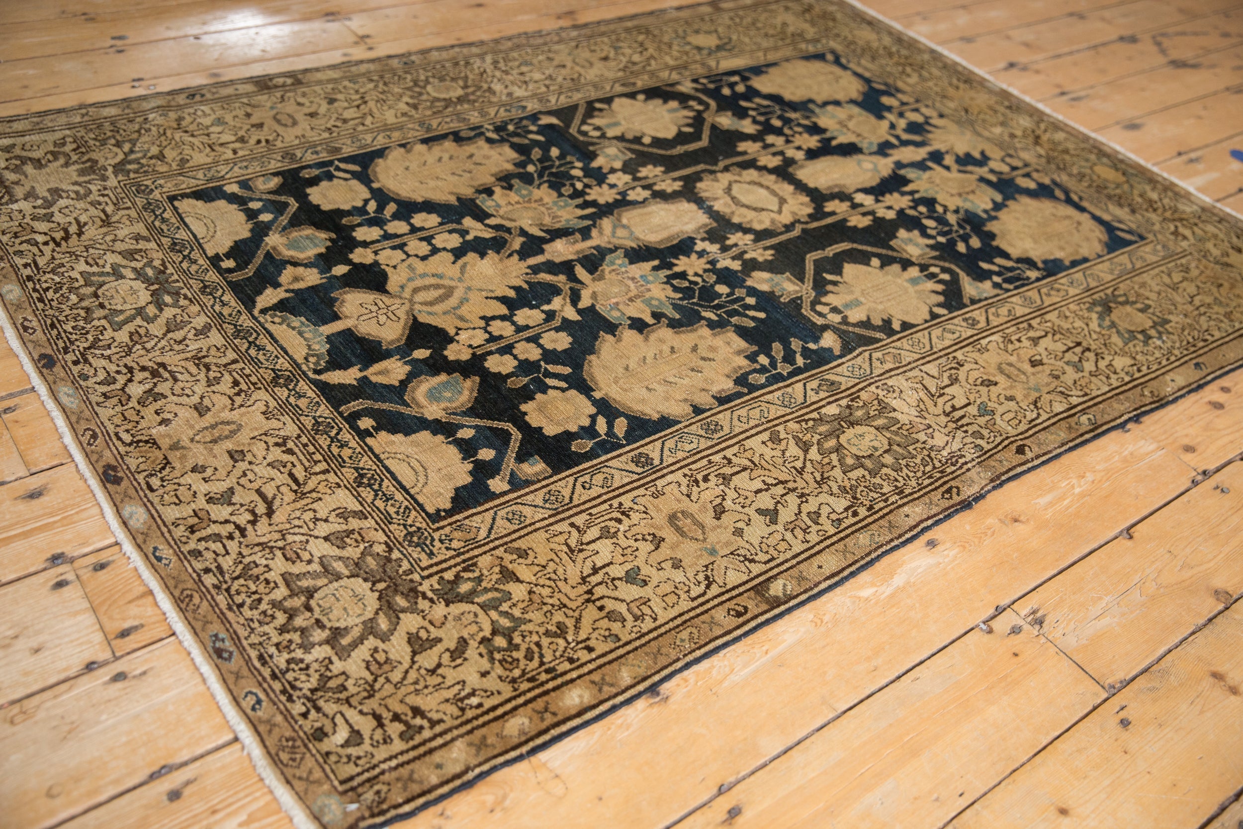 4.5x6.5 Vintage Fine Tea Washed Malayer Rug
