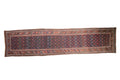 3.5x14.5 Vintage Kurdish Rug Runner