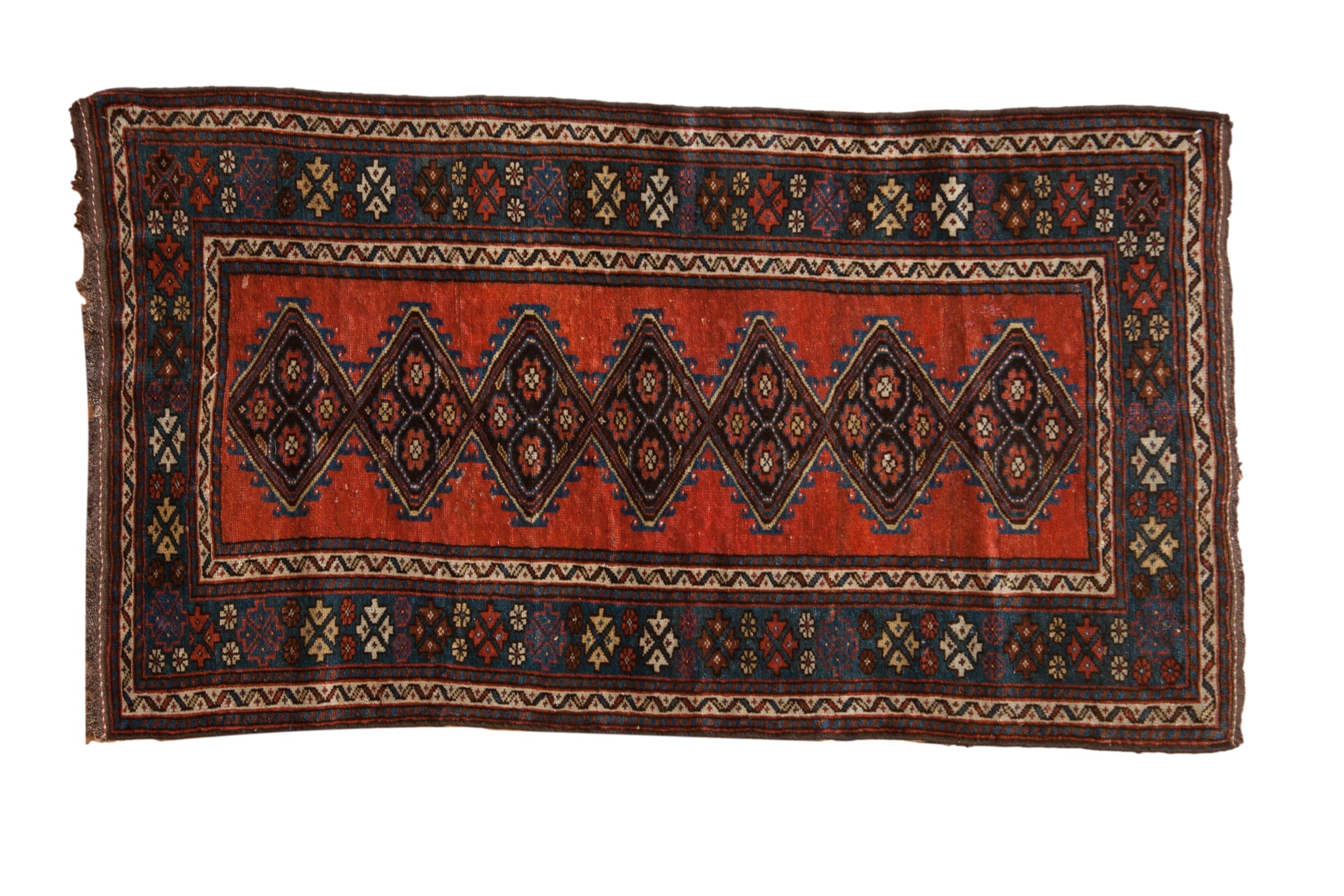 3.5x6 Antique Kurdish Rug