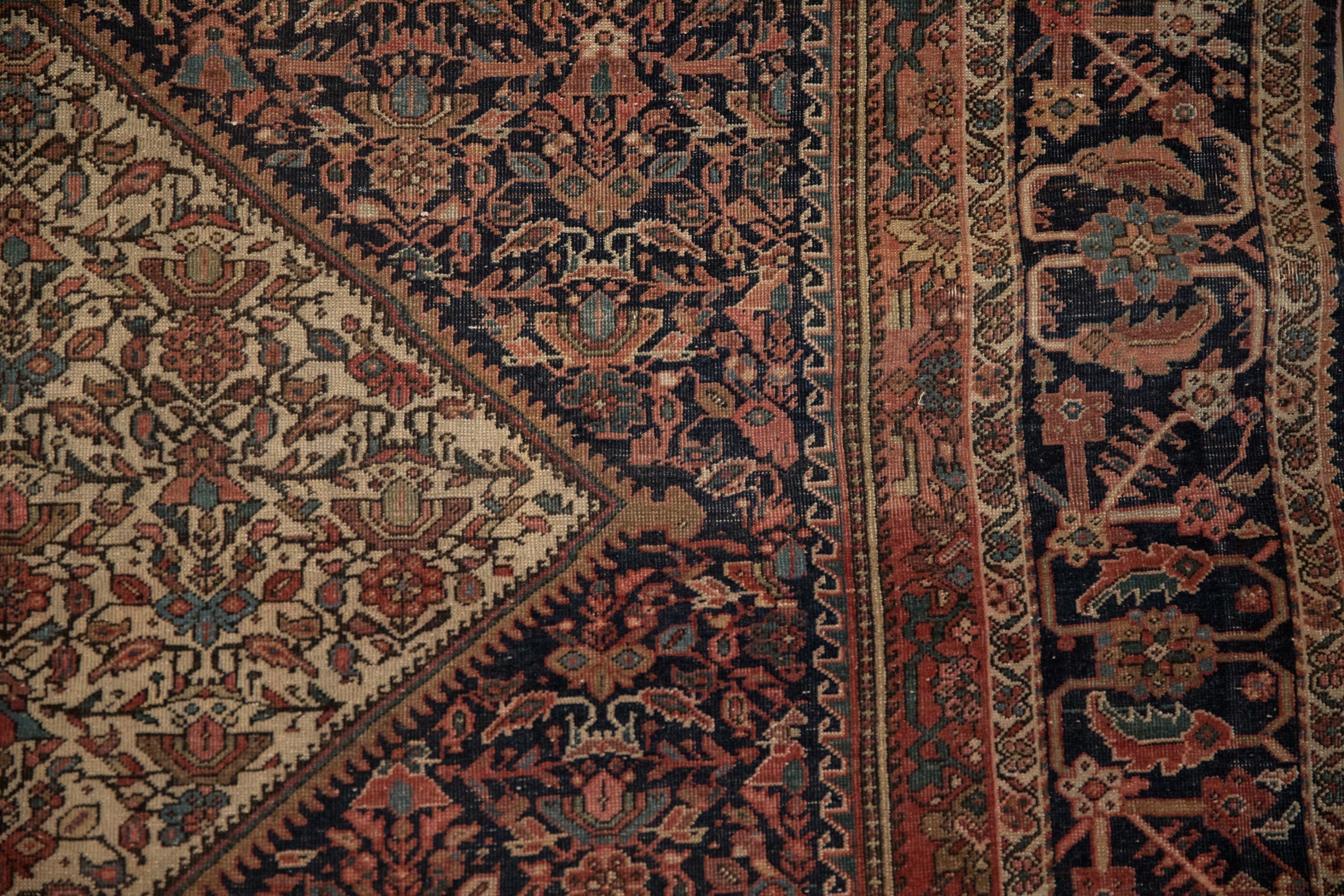 4x6.5 Antique Farahan Sarouk Rug