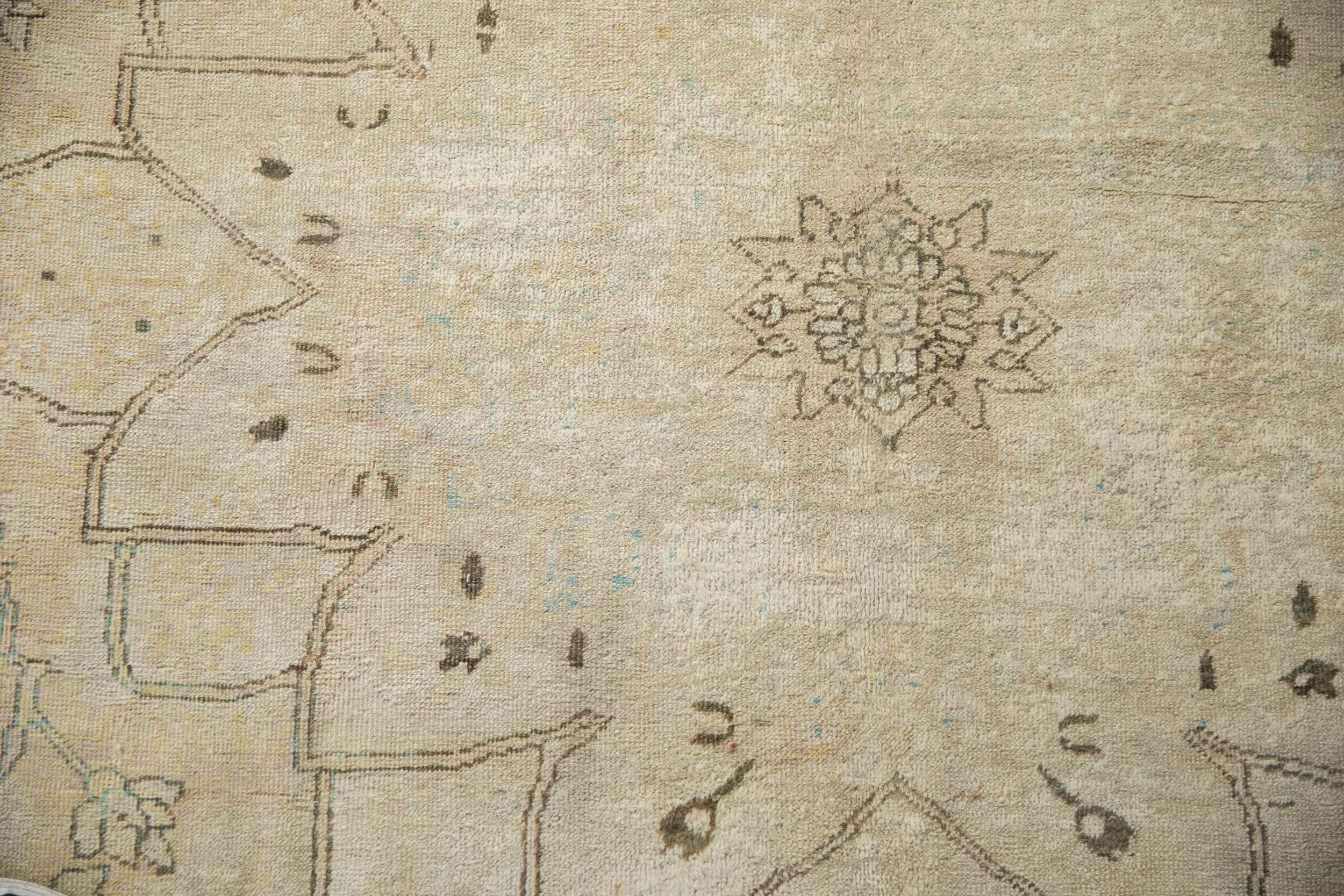 8x11 Antique Distressed Kerman Carpet