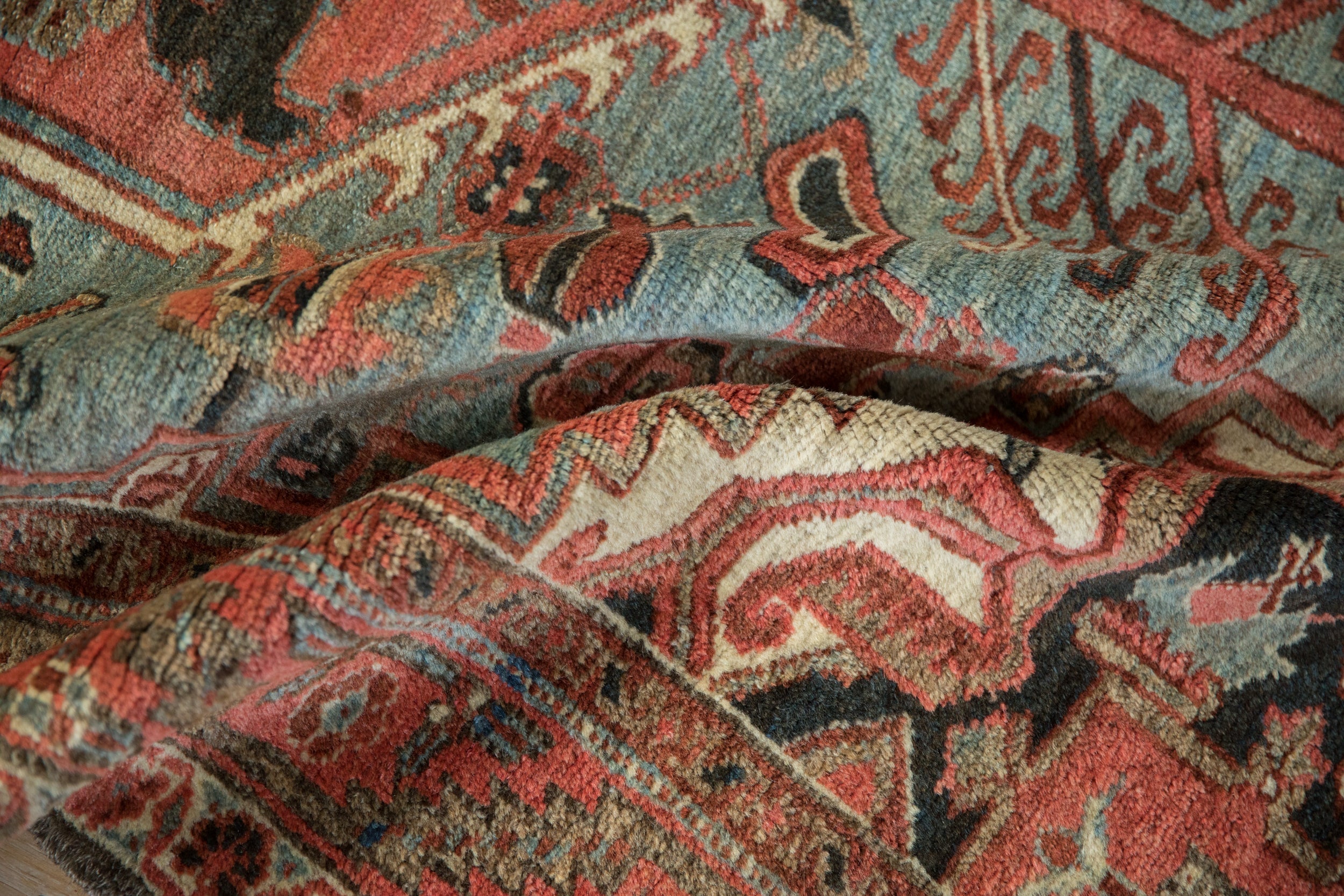 4.5x6 Vintage Heriz Rug