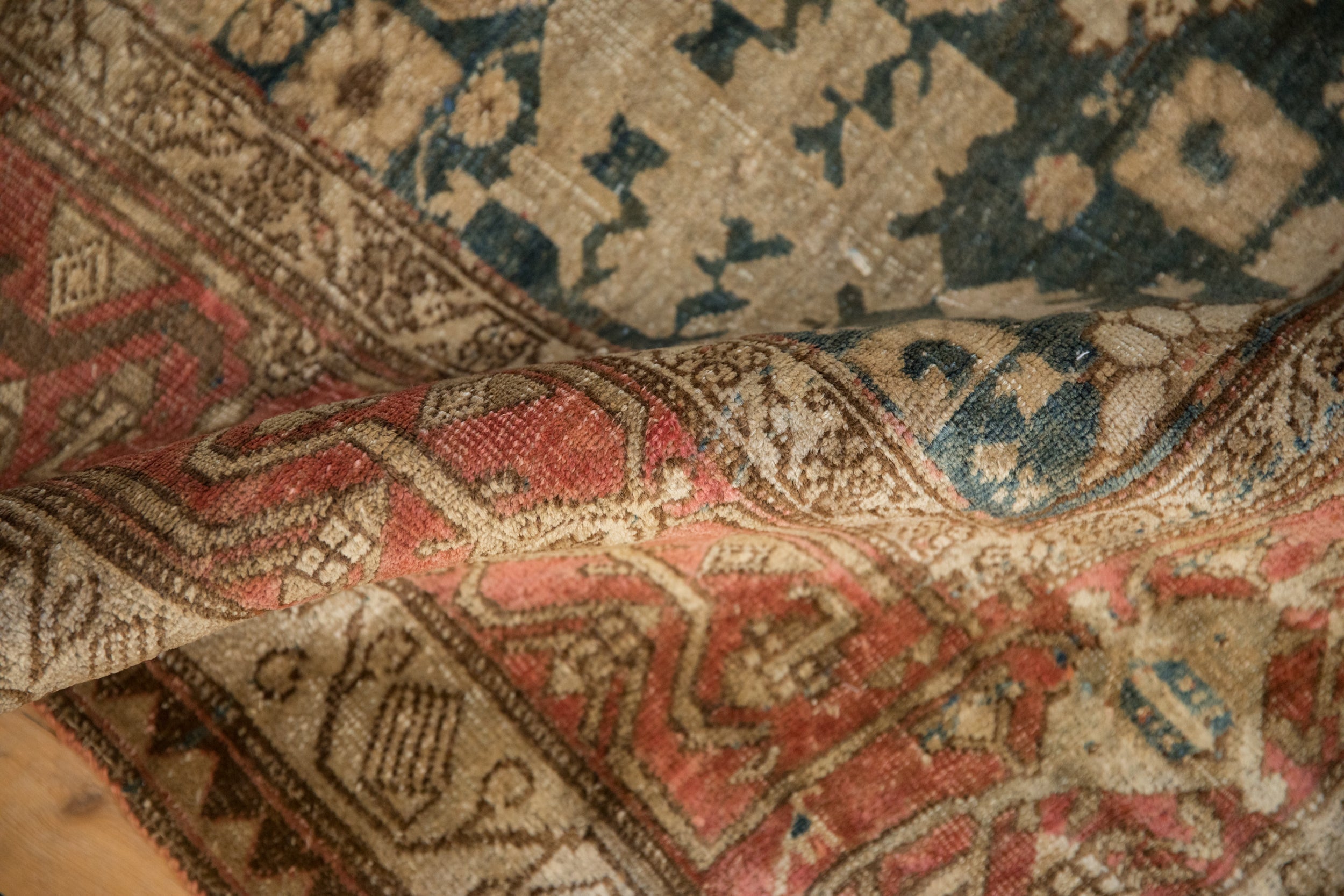 5.5x11 Antique Fine Distressed Bijar Rug Runner