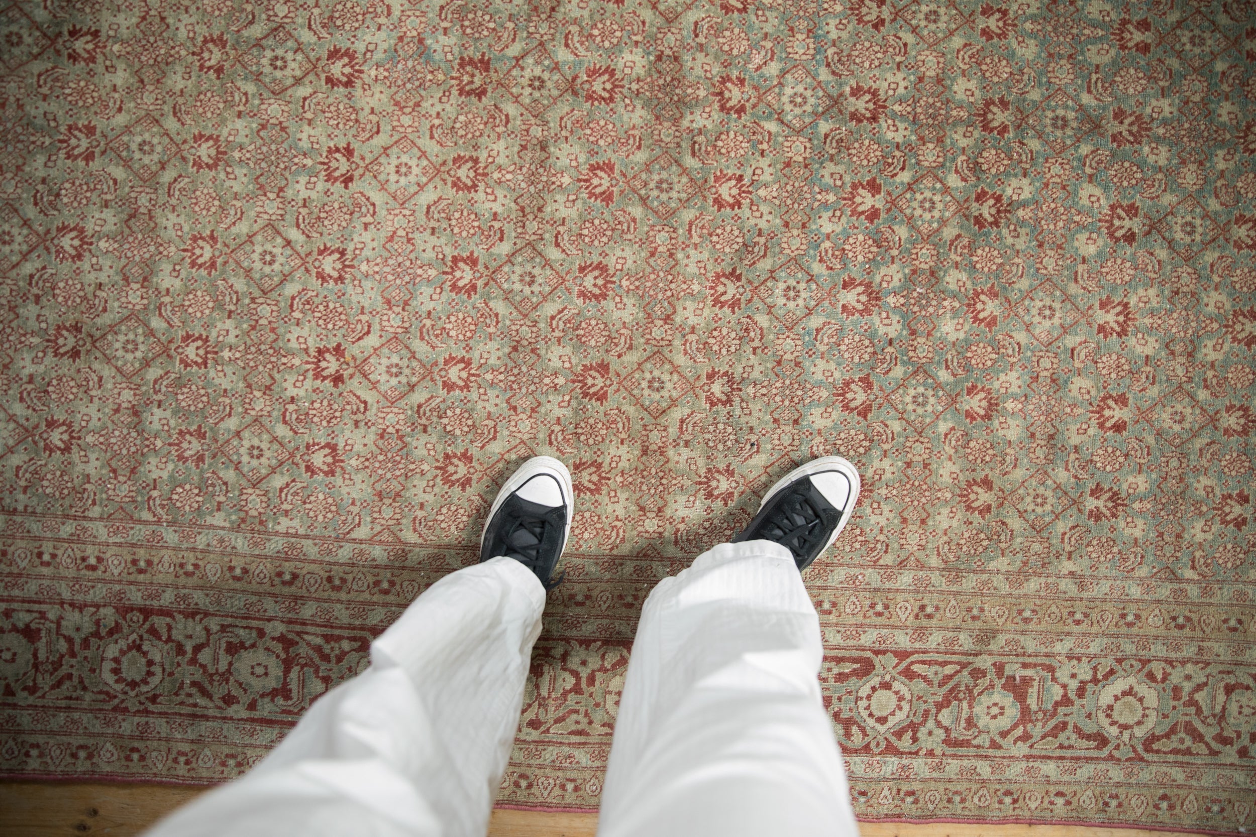 6x10 Vintage Distressed Tabriz Carpet