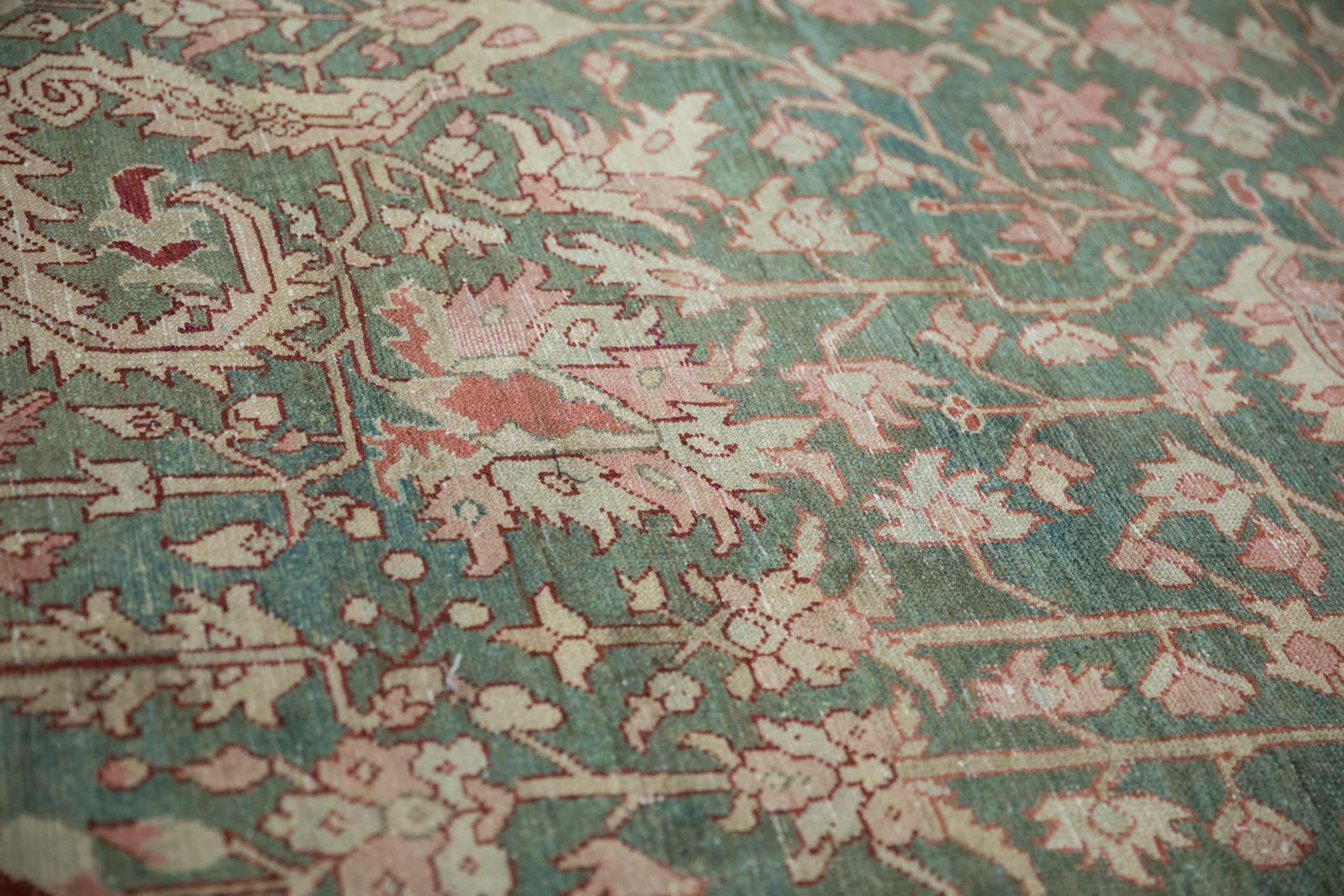 8x10.5 Vintage Distressed Karaja Carpet