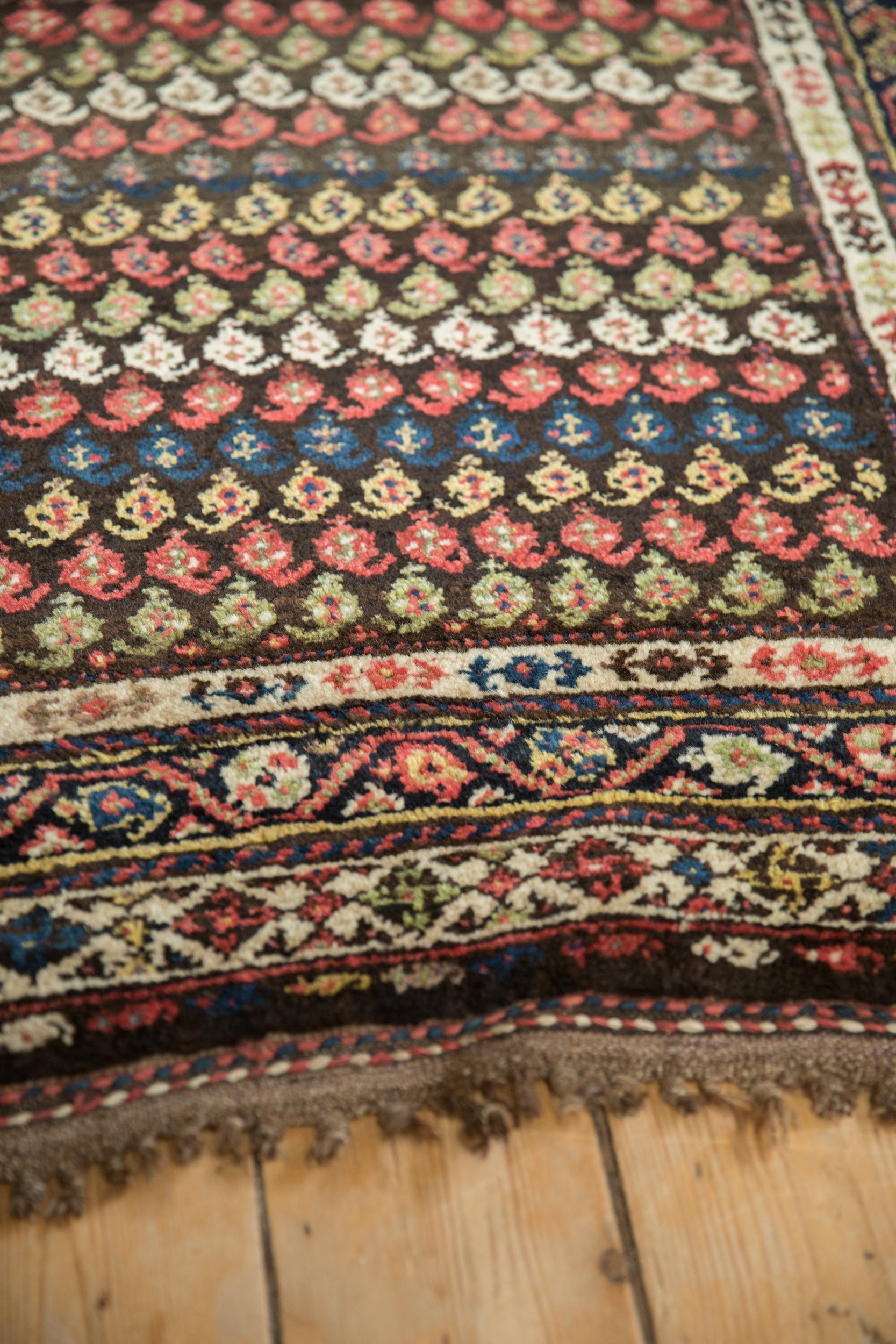 3.5x8.5 Vintage Kurdish Hamadan Rug Runner