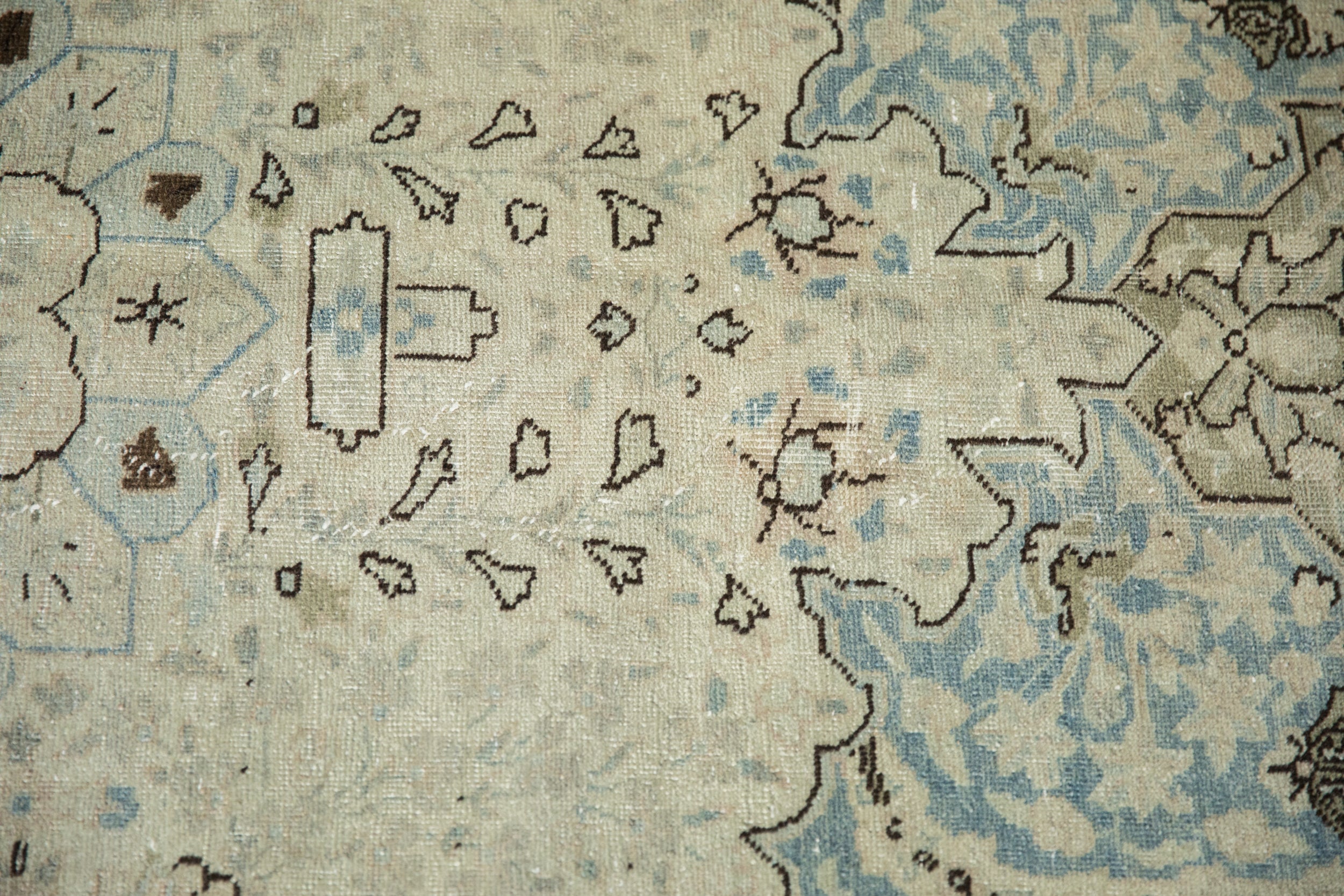 9x12.5 Vintage Distressed Tabriz Carpet