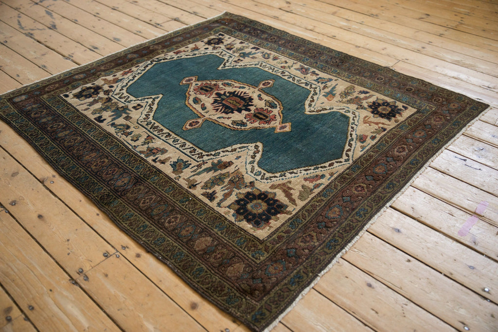 5x5 Vintage Bakshaish Square Rug