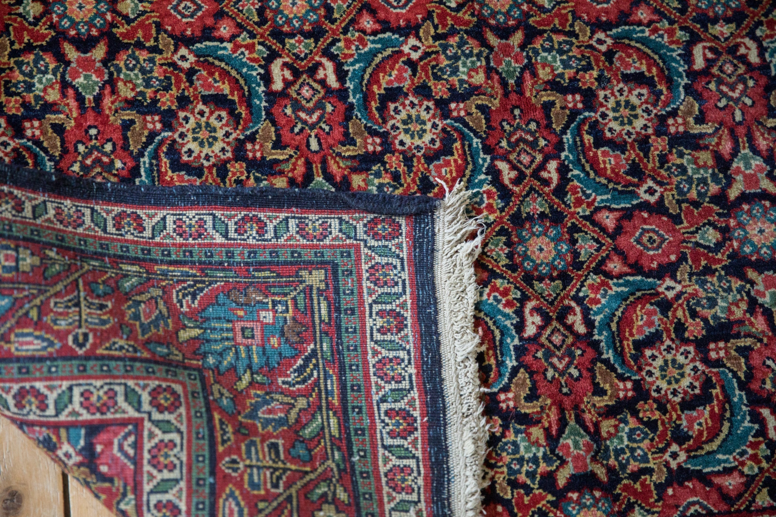 4.5x7 Vintage Sarouk Rug