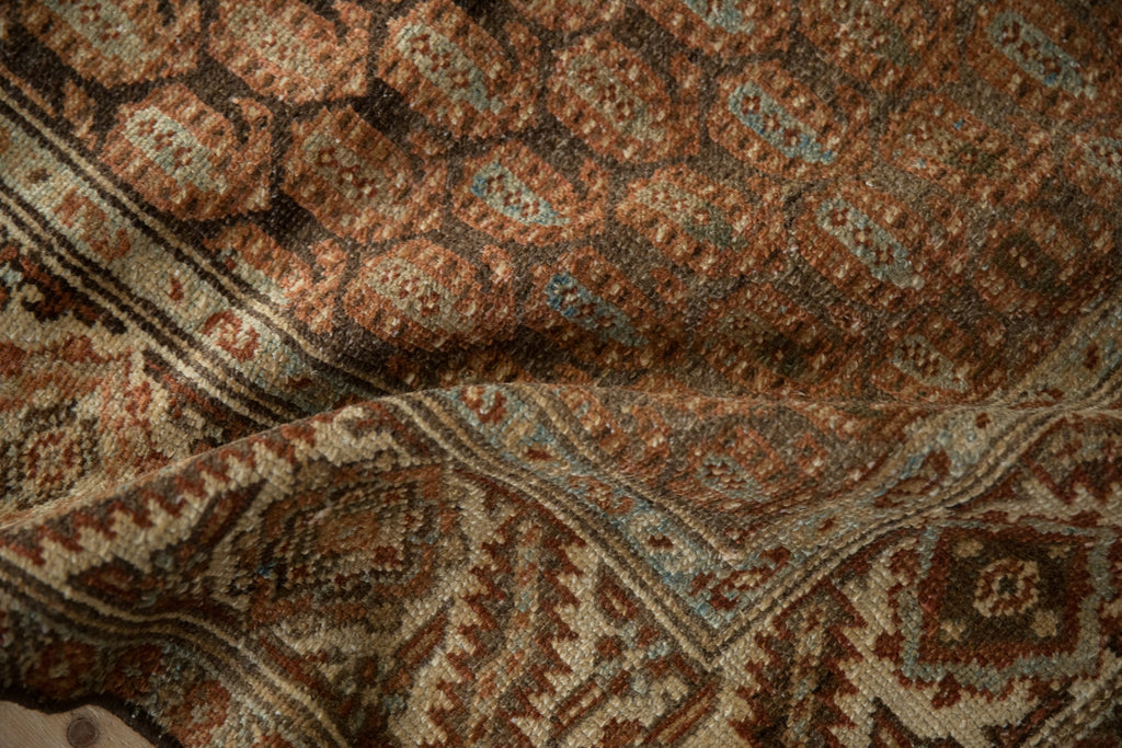 3.5x9.5 Vintage Distressed Hamadan Rug Runner