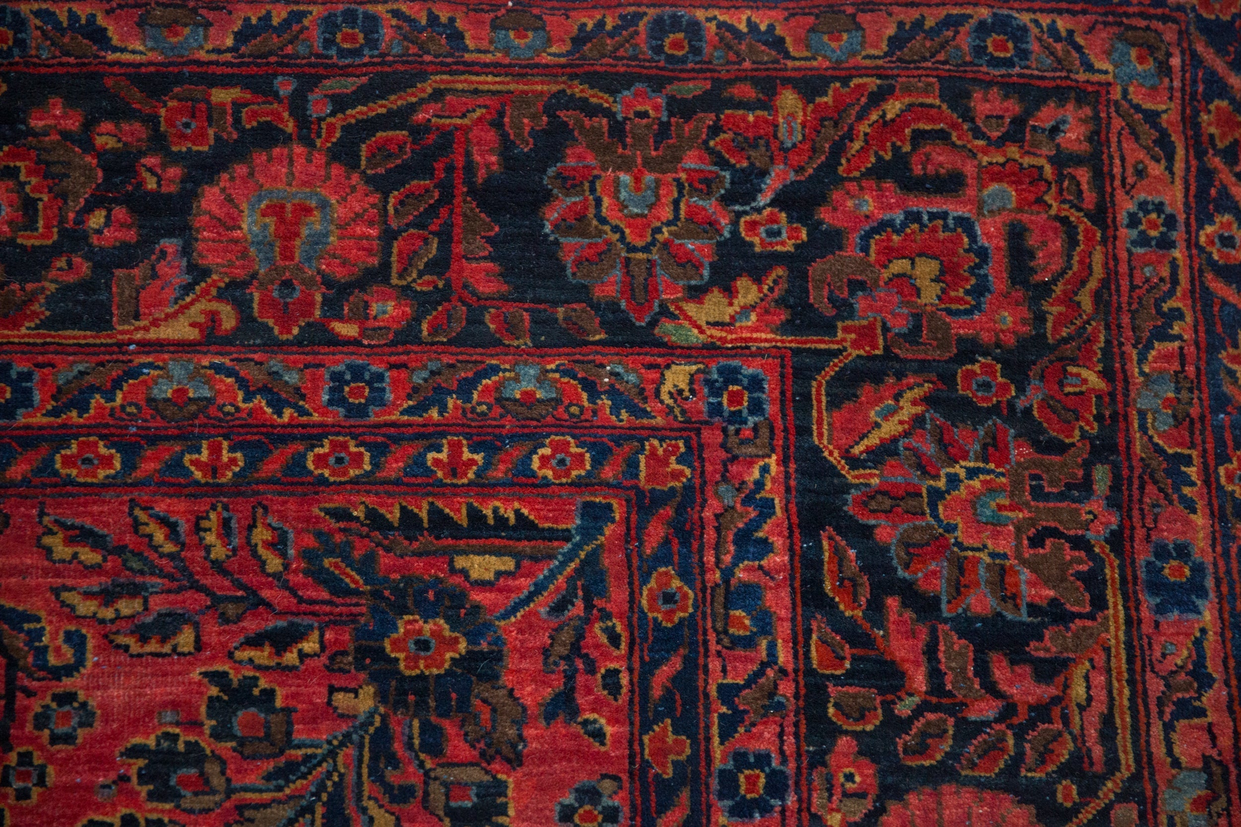 6.5x8.5 Antique Sarouk Carpet