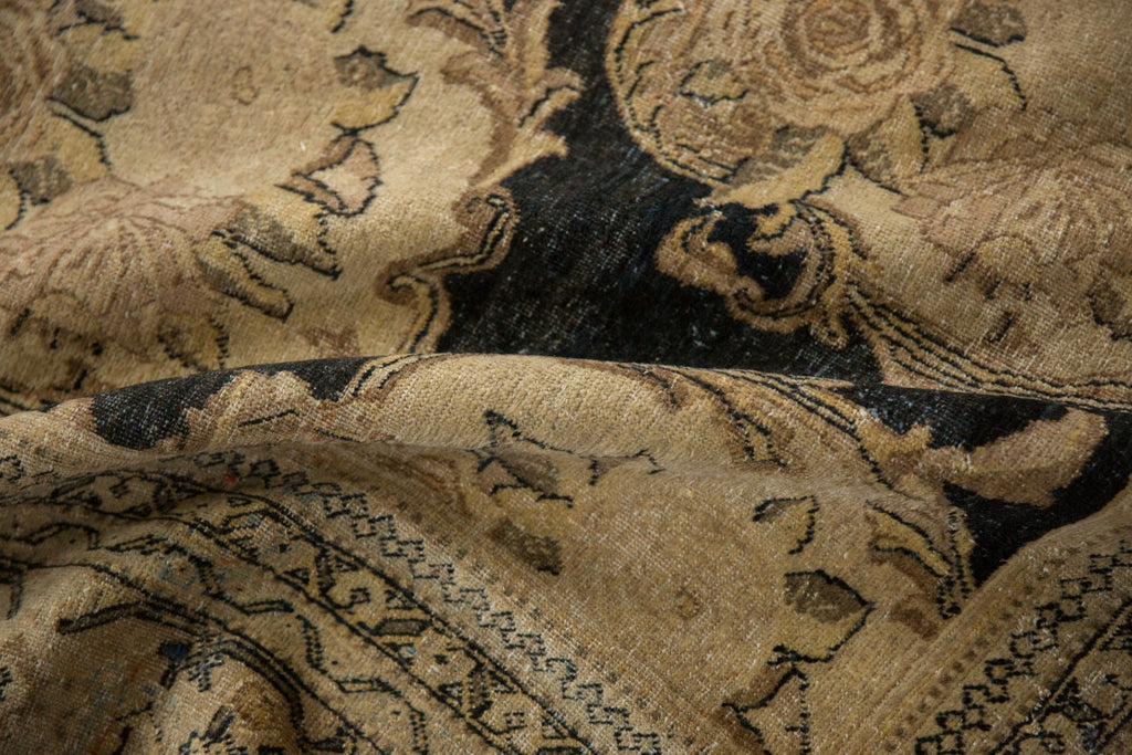 10x13 Antique Distressed Tabriz Carpet