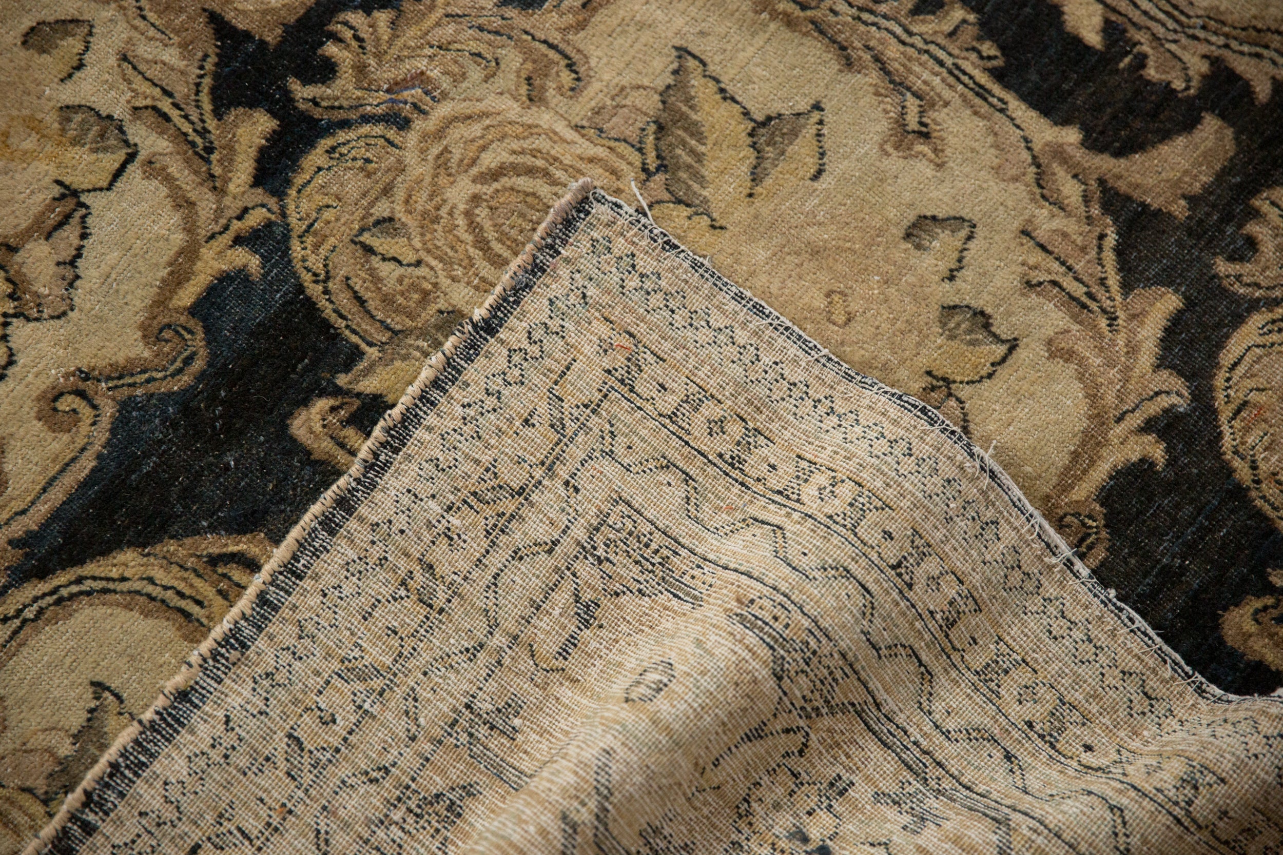 10x13 Antique Distressed Tabriz Carpet